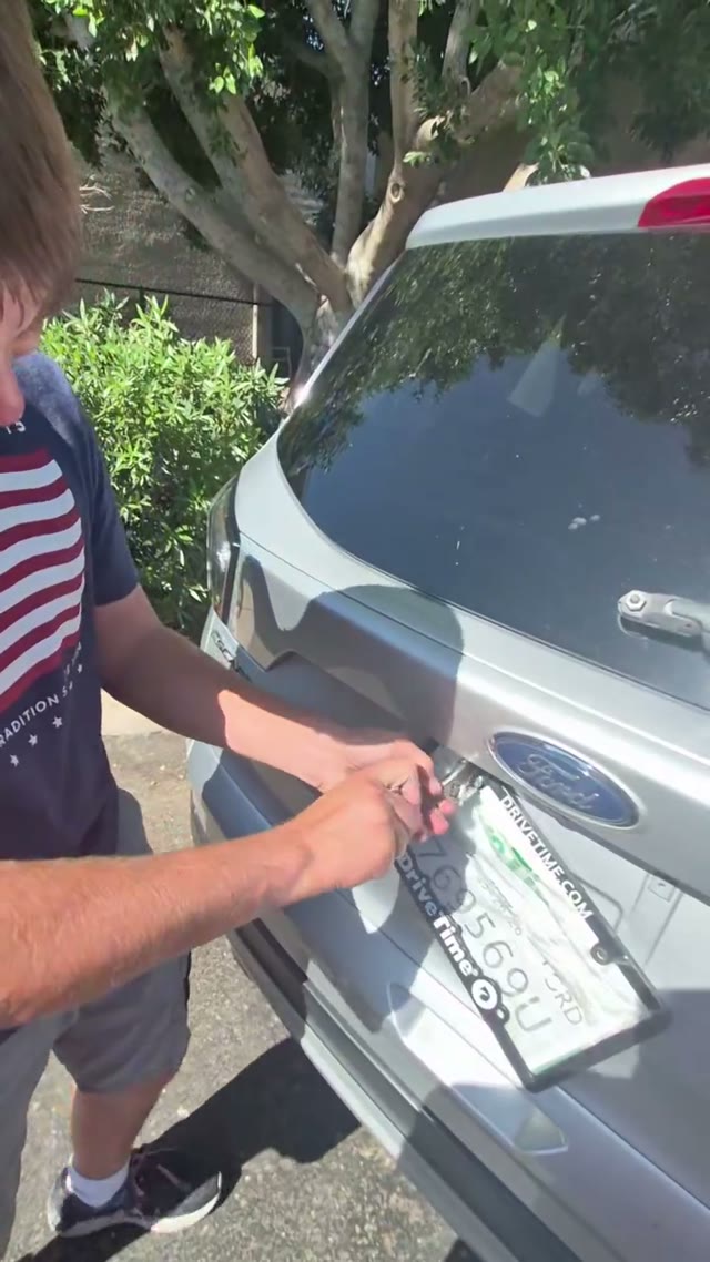 Practicing a task on the car