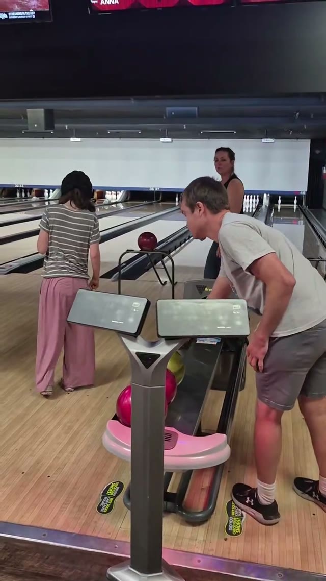 Bowling with a ramp