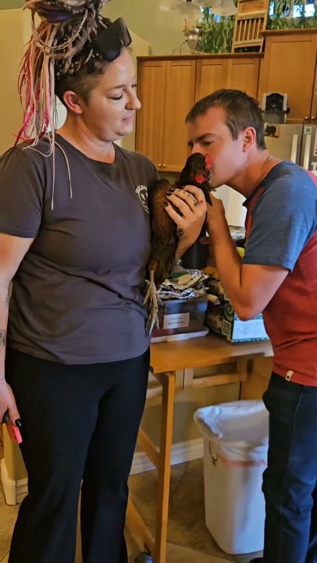 Sharing a moment together indoors