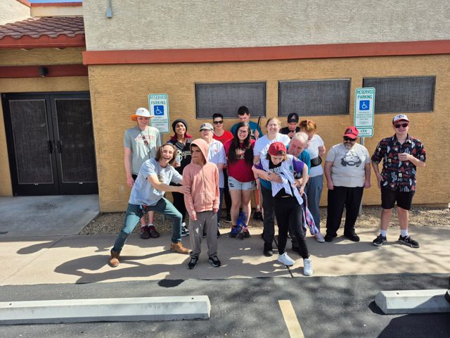 Our community together outside
