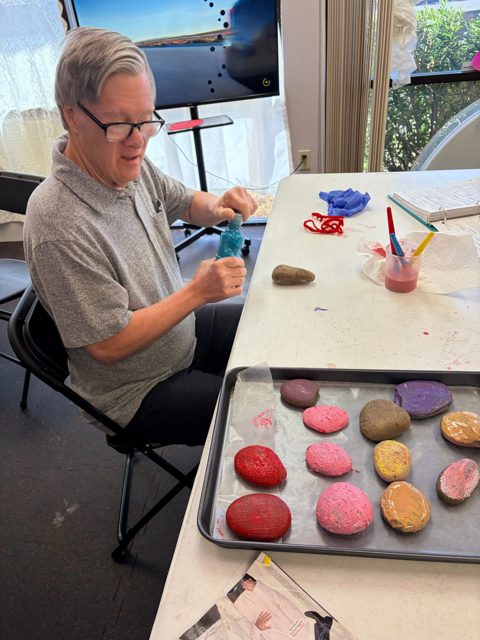 Painting a colorful project