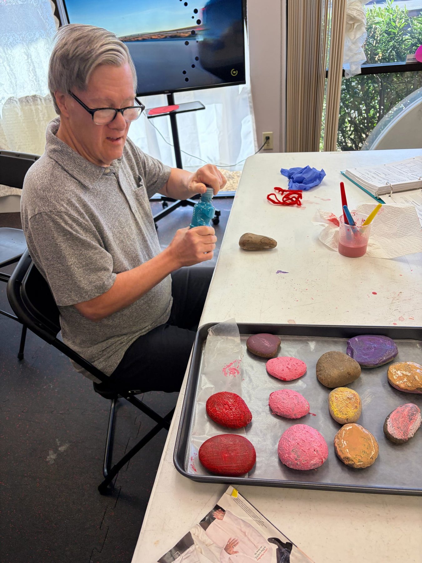 Painting a colorful project